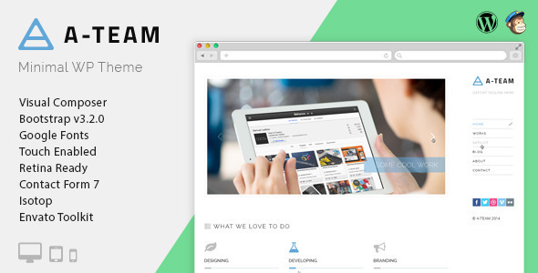 A-TEAM - Minimal Personal Blogging WordPress Theme Logo